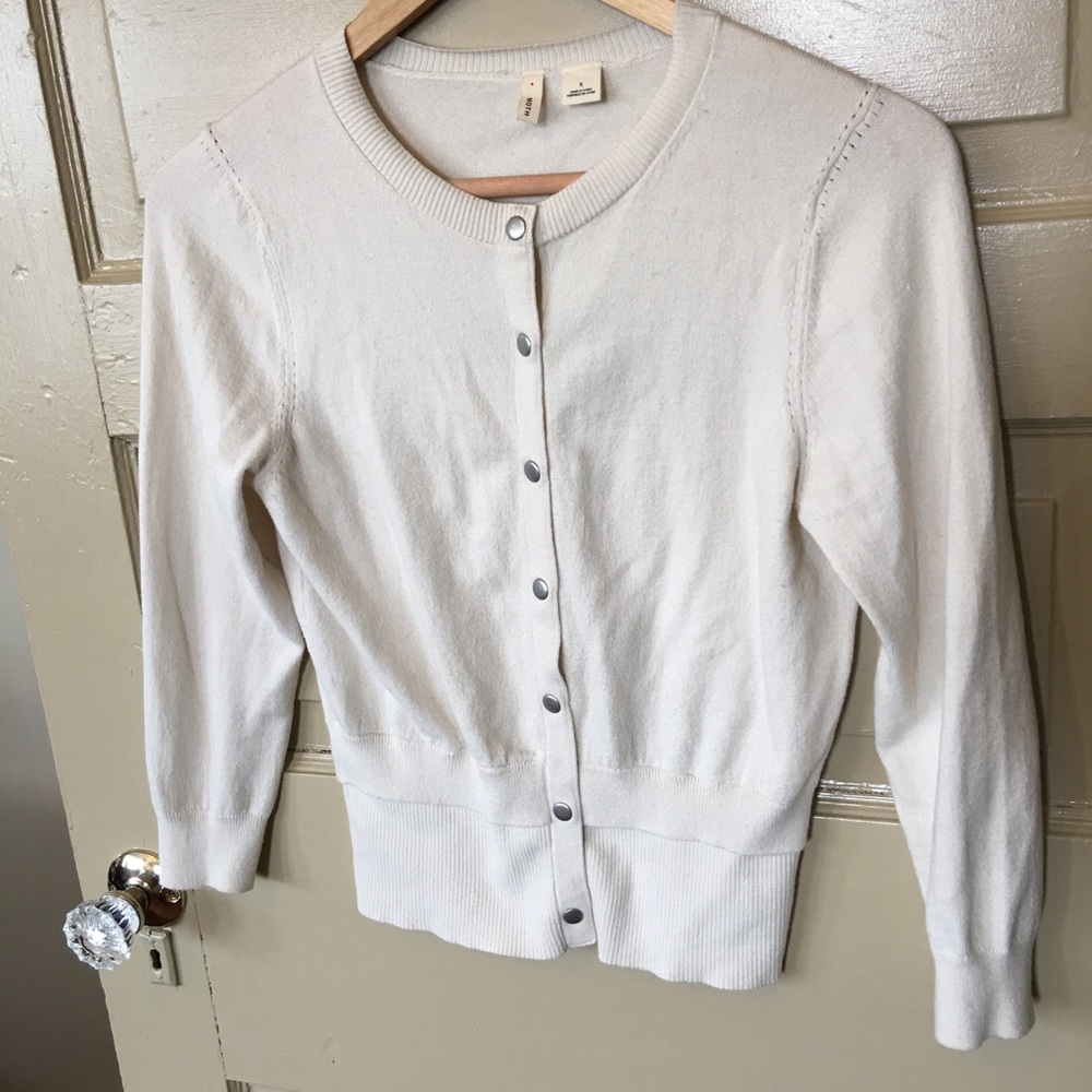 🌿 anthropologie moth cream knit soft cardigan